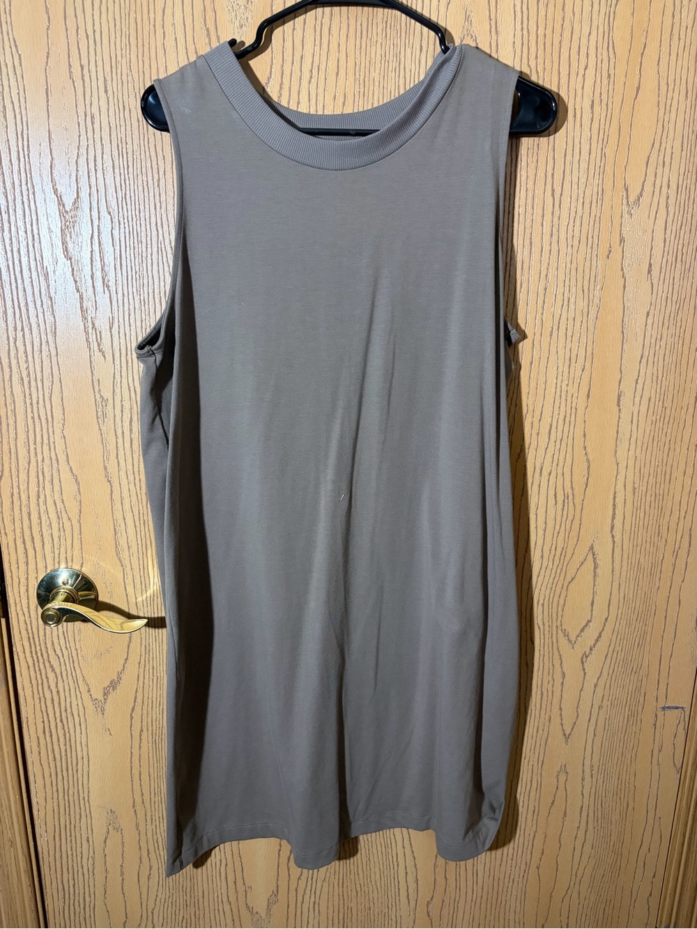 A New Day Sleeveless Crewneck Tank Top - Taupe